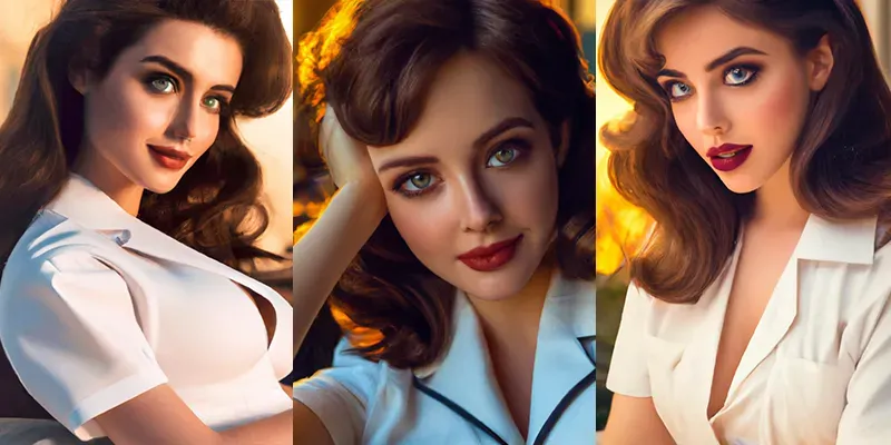 Nurse Pin-up Art generated by undefined