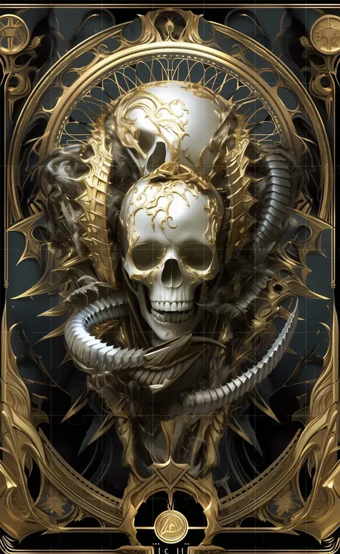 Tarot Cards Hr Giger Edition Style