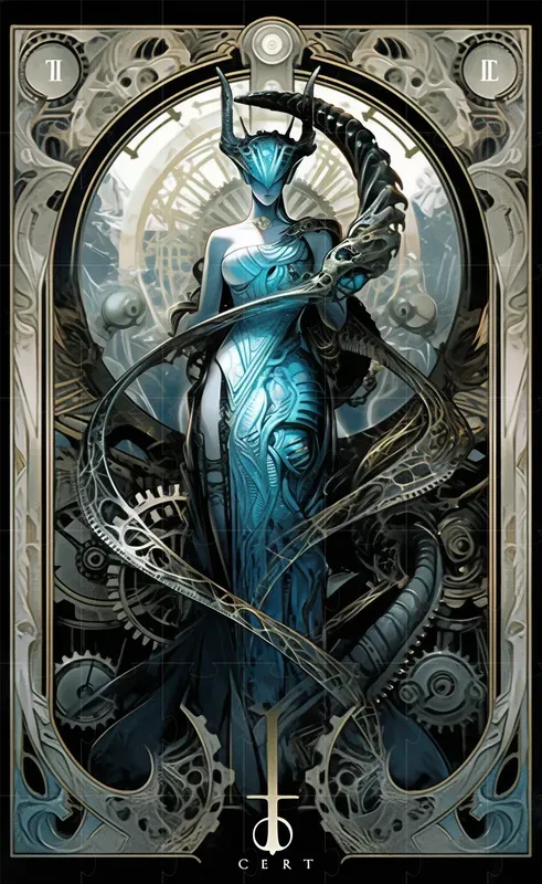 Tarot Cards Hr Giger Edition Style