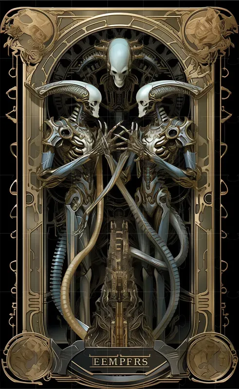 Tarot Cards Hr Giger Edition Style