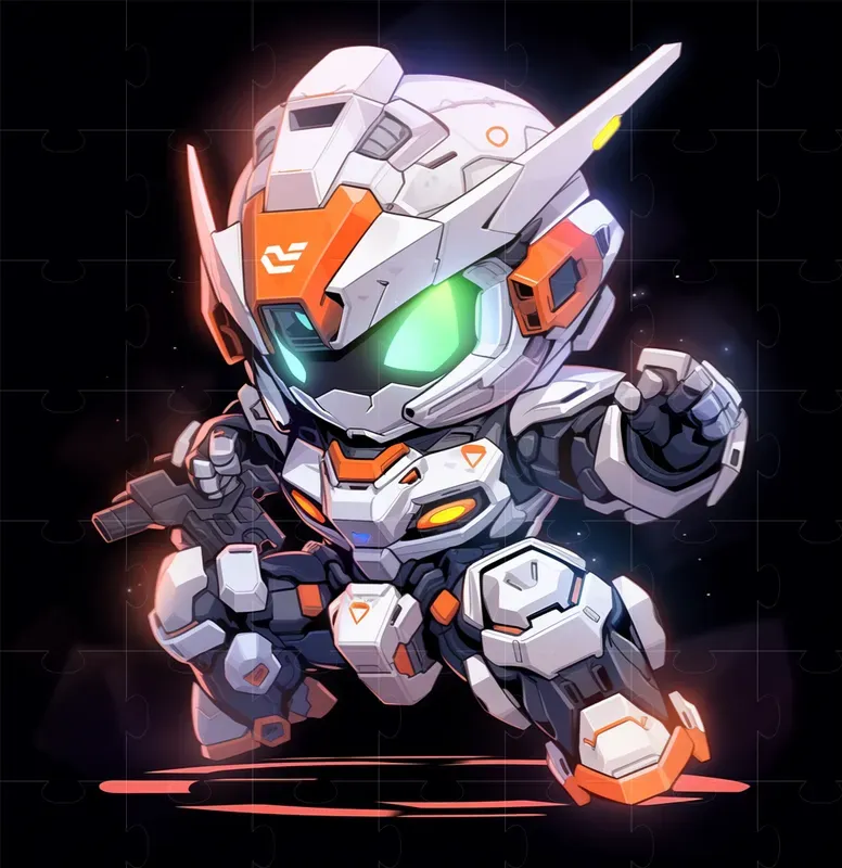 Chibi Mecha Cartoon Style