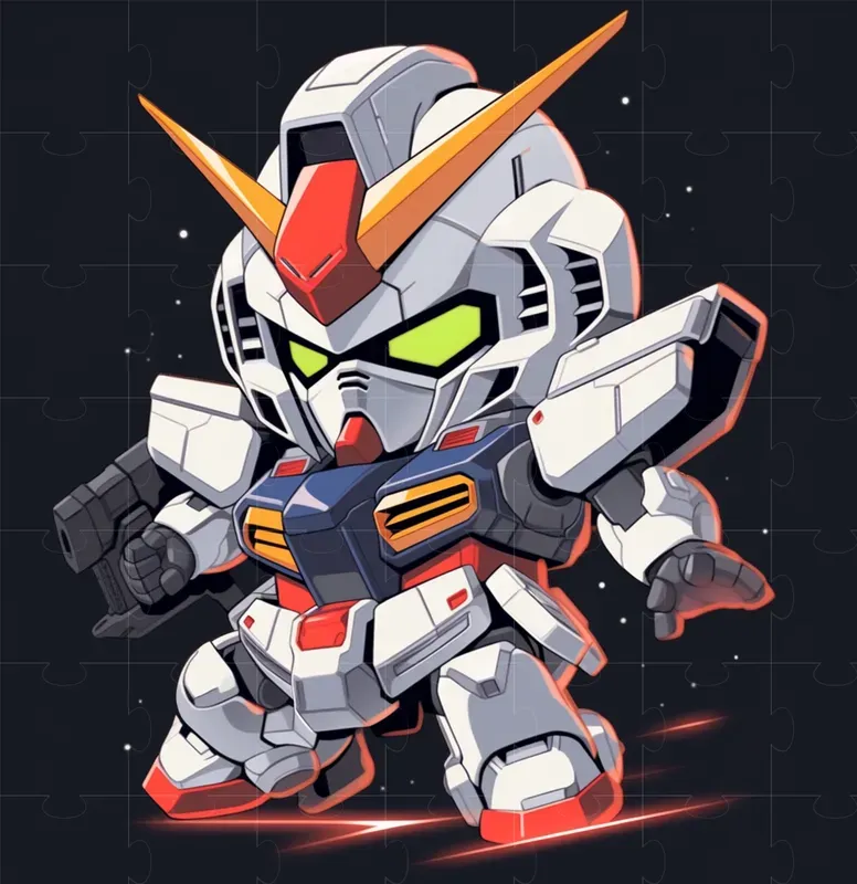 Chibi Mecha Cartoon Style