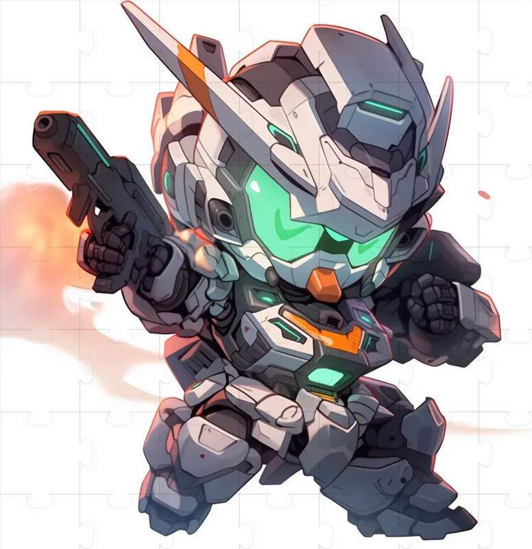 Chibi Mecha Cartoon Style