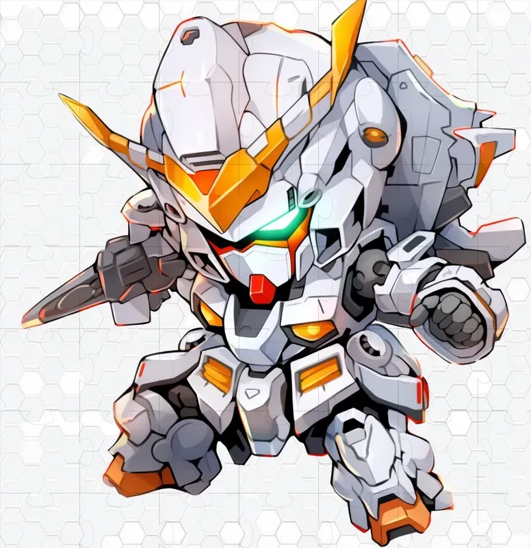 Chibi Mecha Cartoon Style