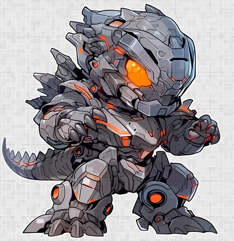 Chibi Mecha Cartoon Style