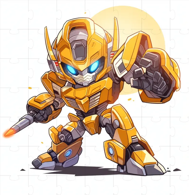 Chibi Mecha Cartoon Style