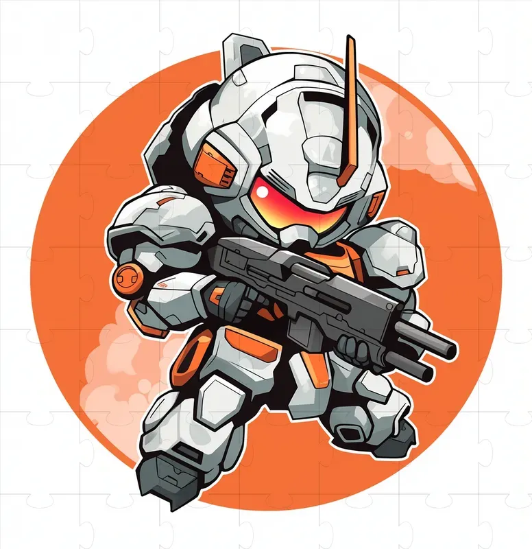 Chibi Mecha Cartoon Style
