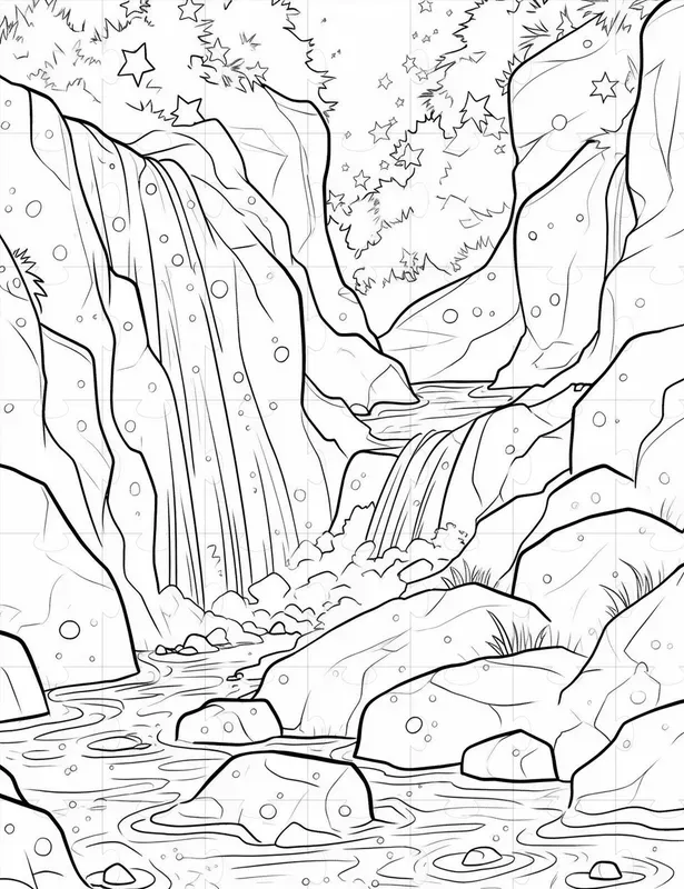 Coloring Book Pages Fantasy Landscapes
