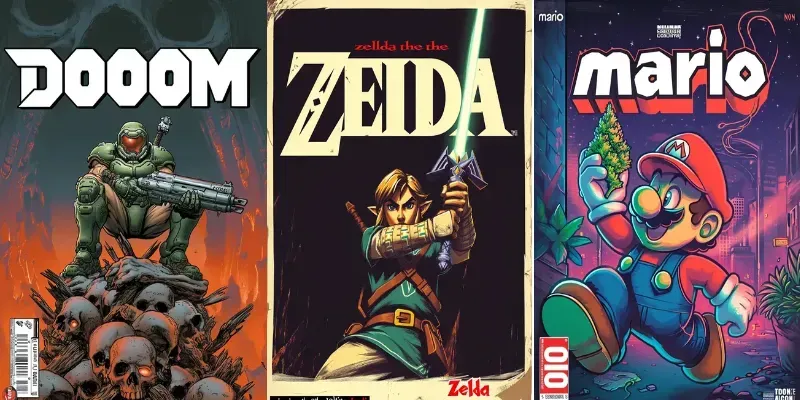 90s Advertising Vhs Posters Of Nintendo generated by undefined