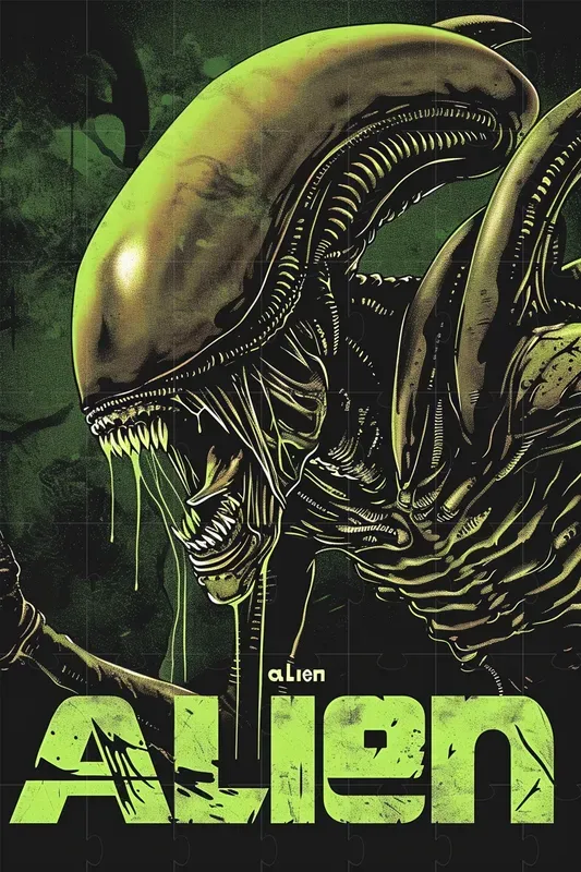Gritty Horror Comics Posters