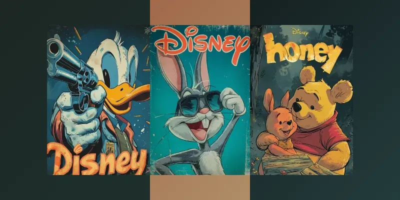 Walt Disneys Comic Book Covers generated by undefined