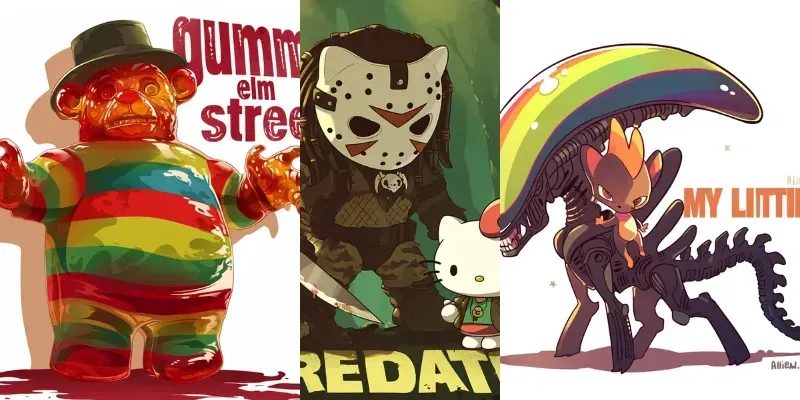 Cartoon Horror Parody Designs generated by undefined