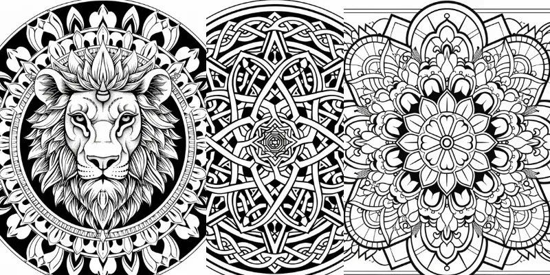 Mandala Coloring Pages generated by undefined