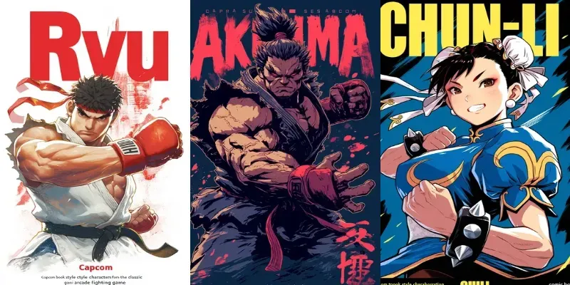 Street Fighter T Shirt Designs generated by undefined