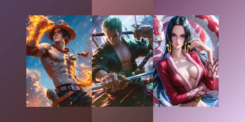 Semi Realistic One Piece Characters generated by undefined