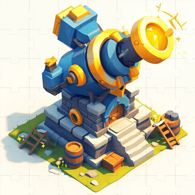 Clash Of Clan Like Build 3D Assets