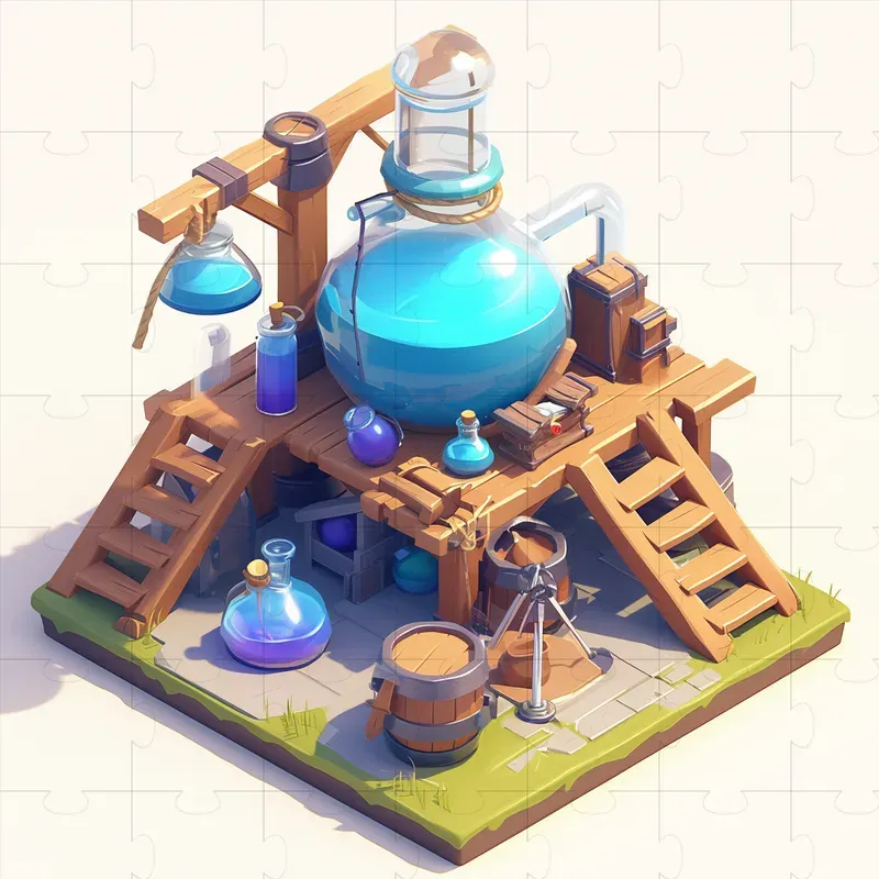 Clash Of Clan Like Build 3D Assets