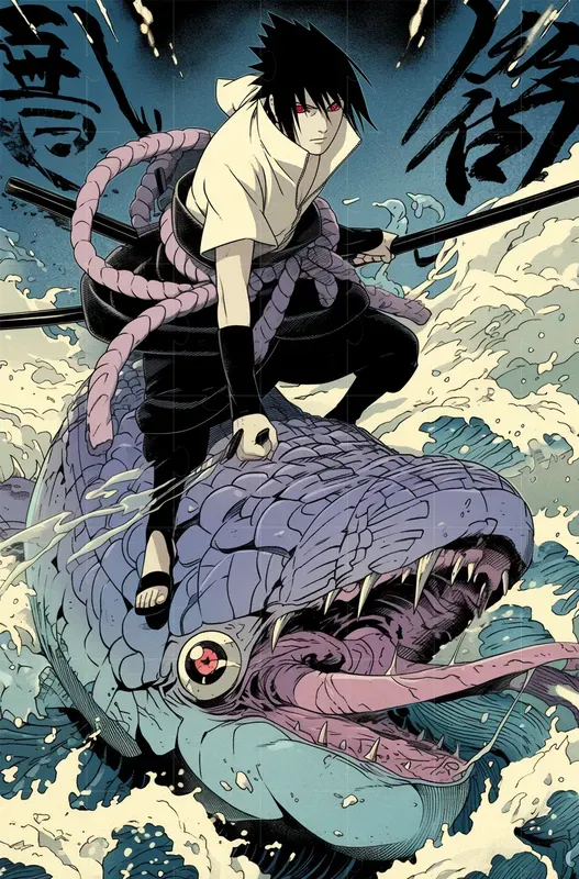 Colored Pastel Manga Naruto Covers