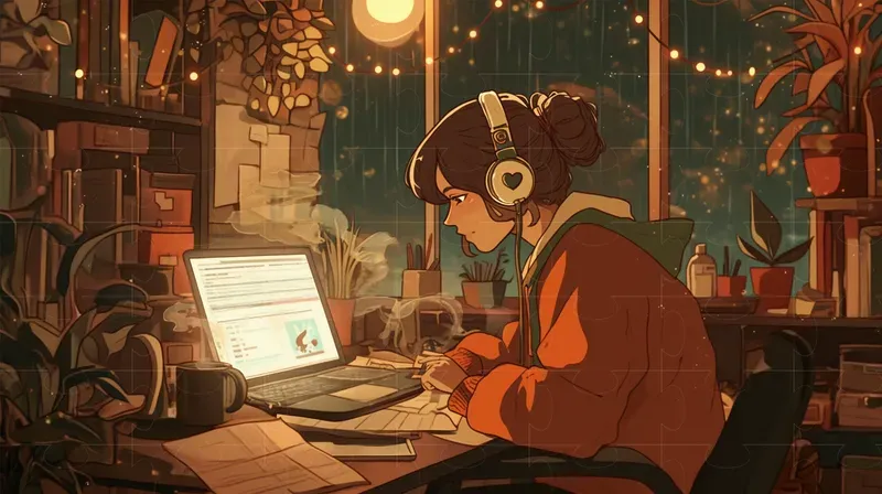 Lofi Animated Gif YouTube Illustrations