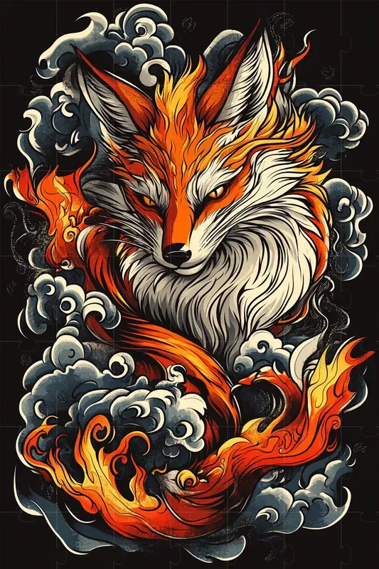 Japanese Style Tattoo Design Vectors