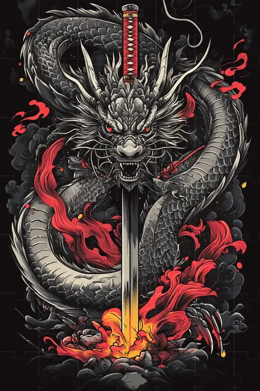 Japanese Style Tattoo Design Vectors