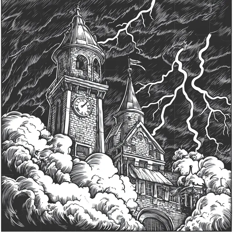 Black And White Traditional Engravings