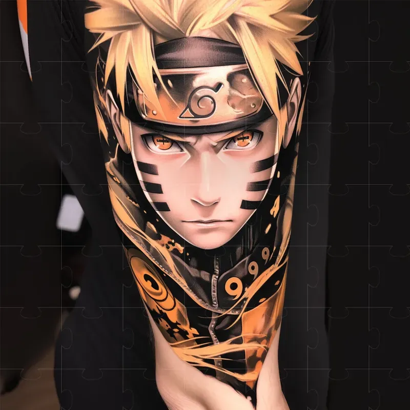 Tattoo Anime Hyper Realistic Style
