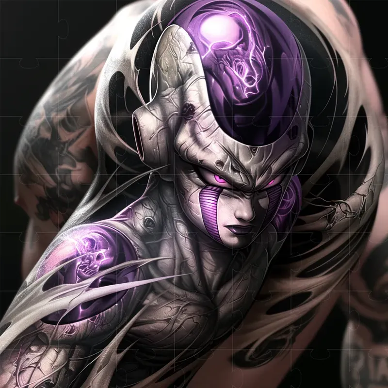 Tattoo Anime Hyper Realistic Style