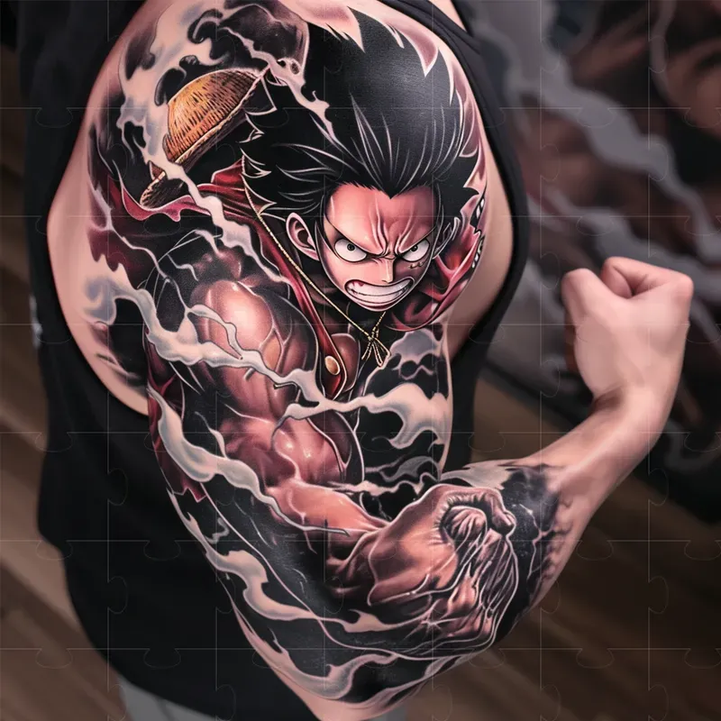 Tattoo Anime Hyper Realistic Style