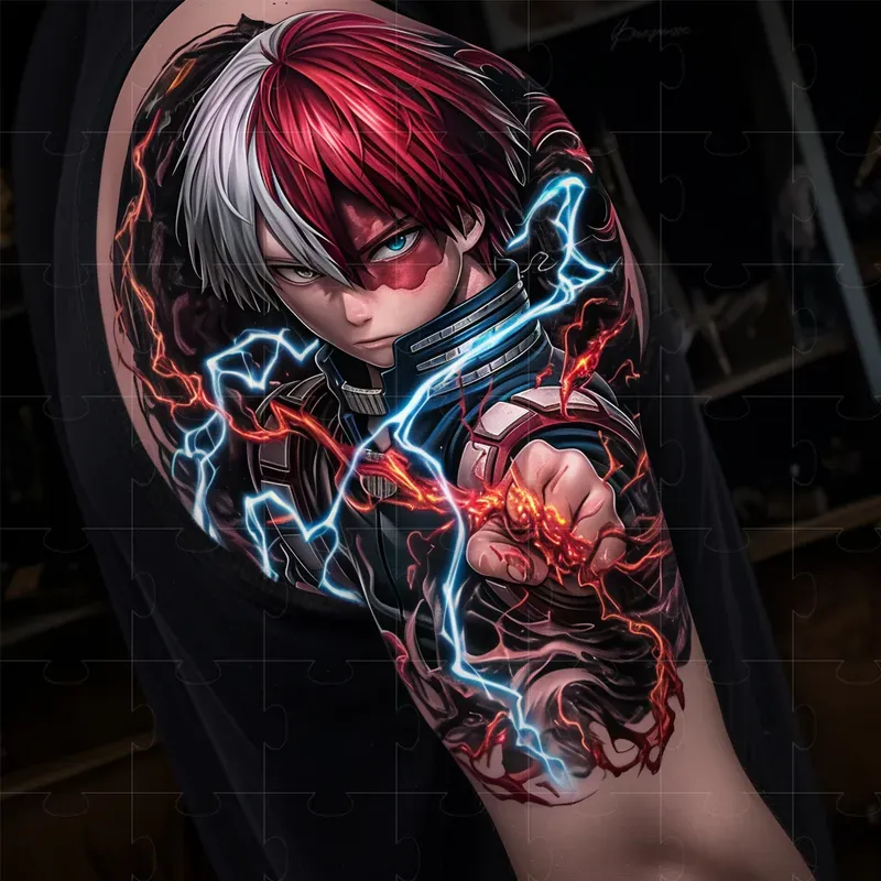 Tattoo Anime Hyper Realistic Style