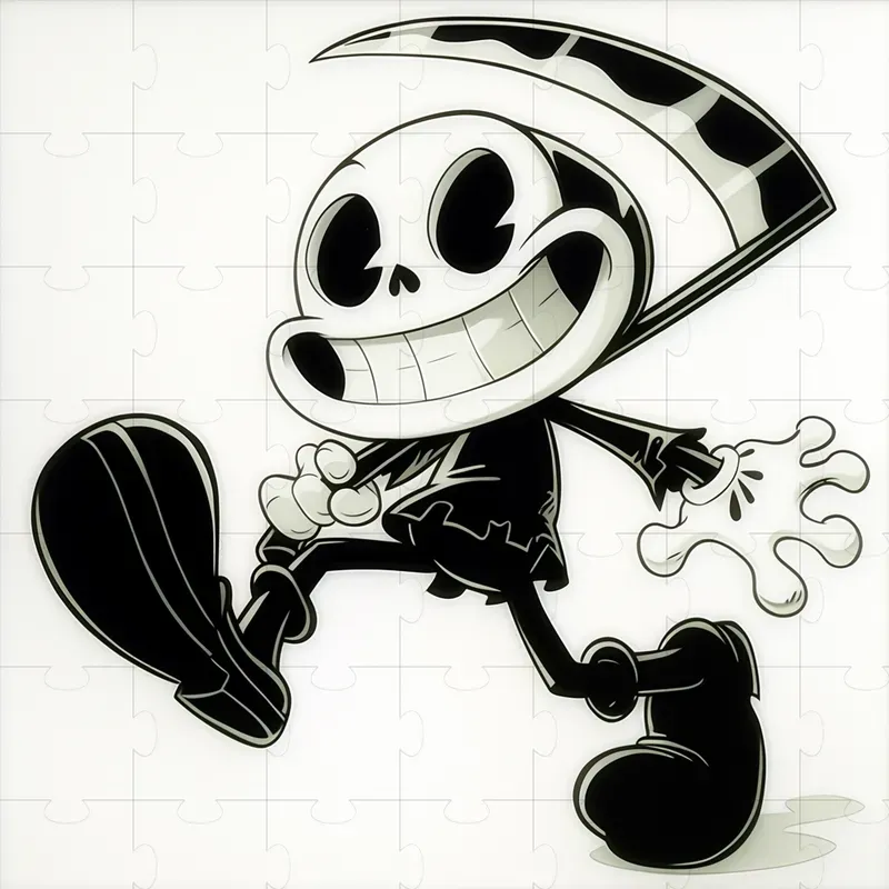 Black And White Rubber Hose Characters