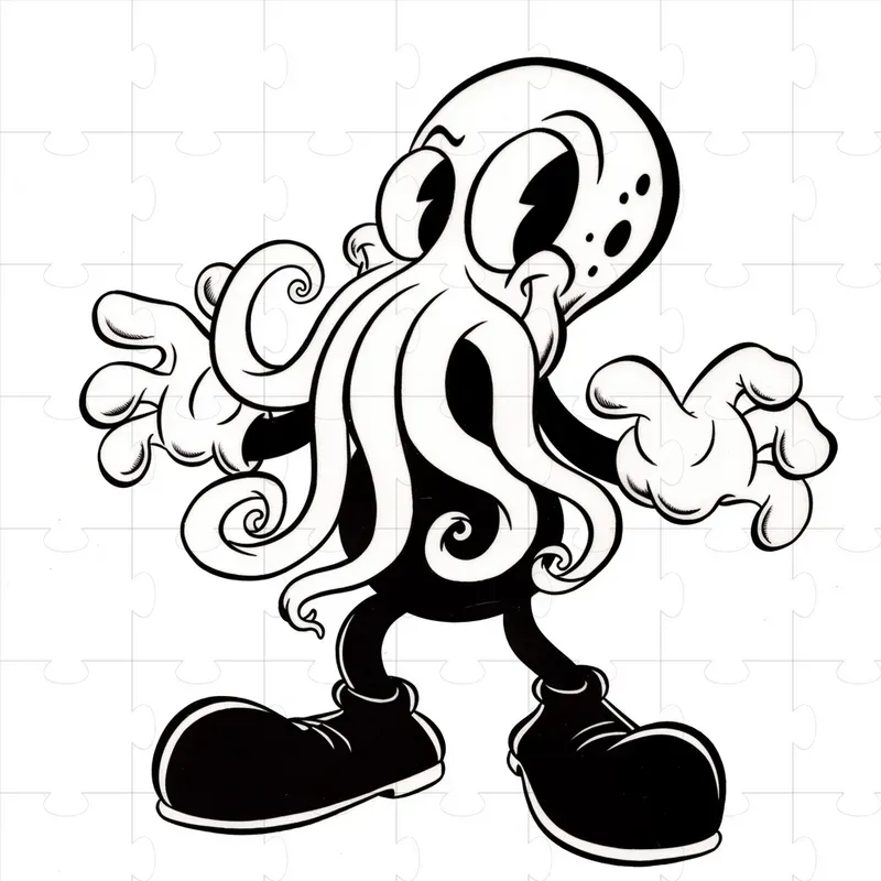 Black And White Rubber Hose Characters
