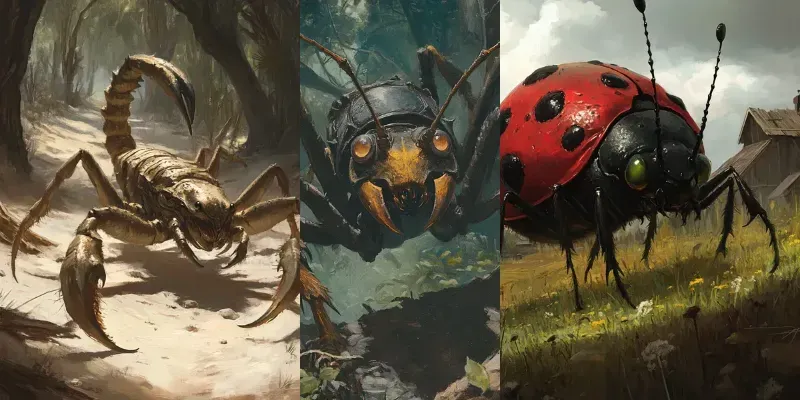 Hyper Realistic Giant Bug Paints generated by undefined