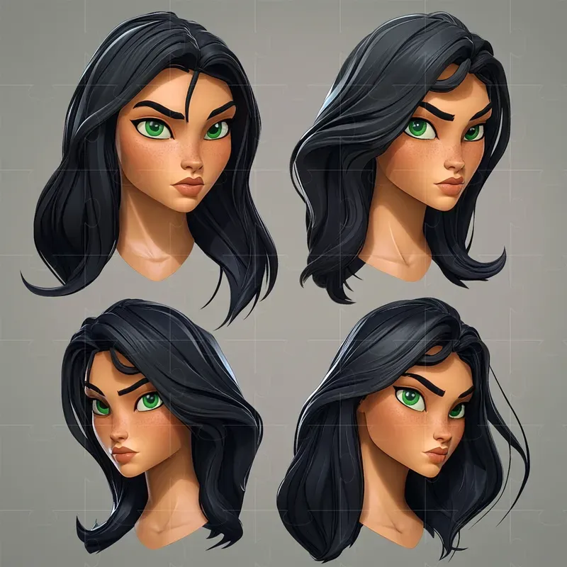 Character Head Concept Art 3D