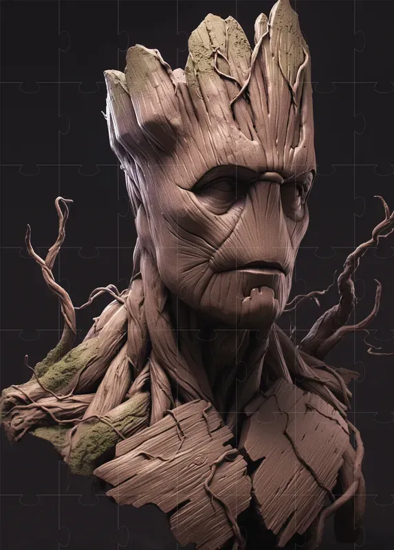 Marvel Head Sculptures Made Of Plasticine