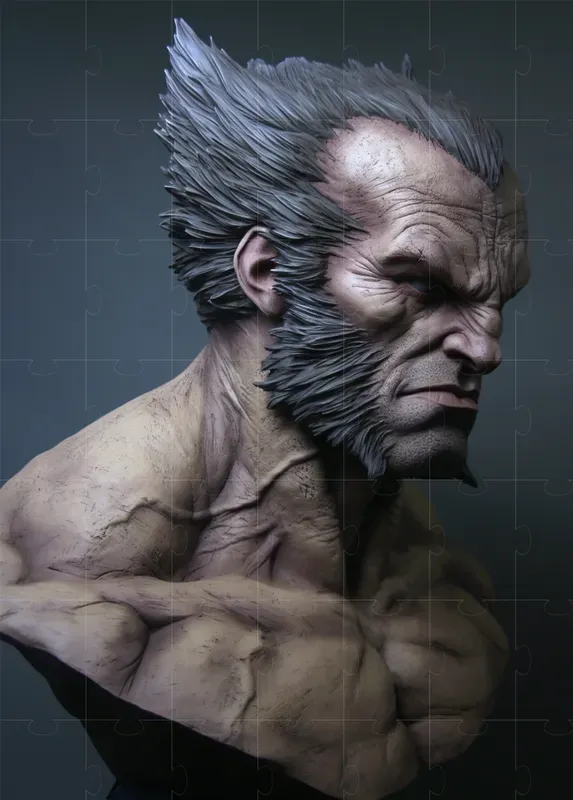 Marvel Head Sculptures Made Of Plasticine