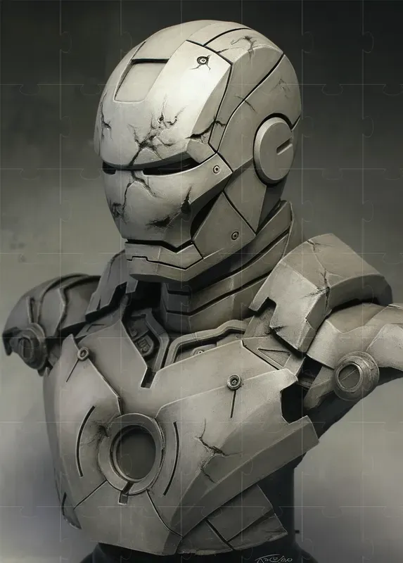 Marvel Head Sculptures Made Of Plasticine