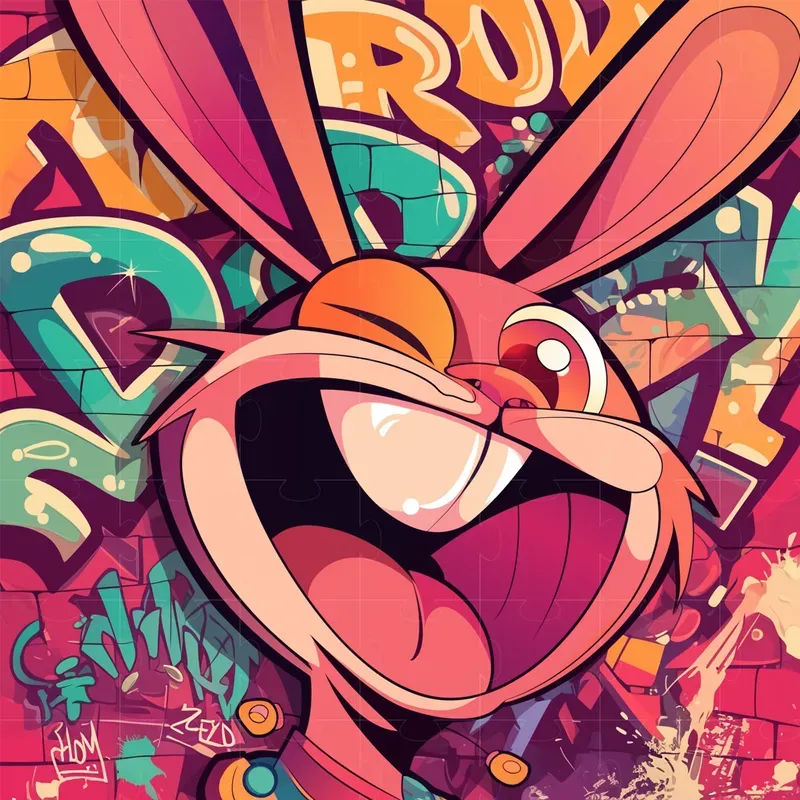 Graffiti Animals 2D Vectors