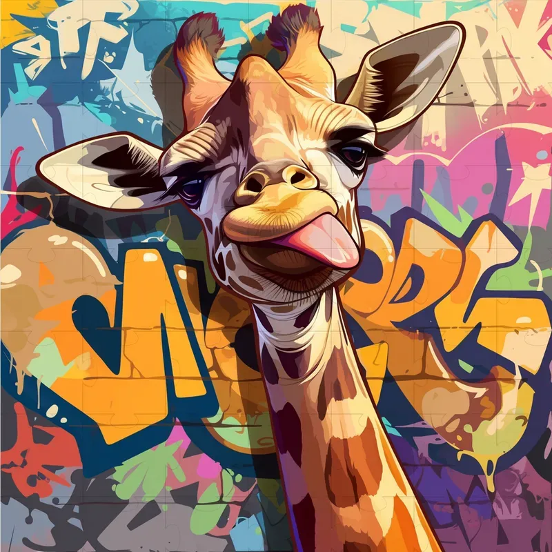 Graffiti Animals 2D Vectors