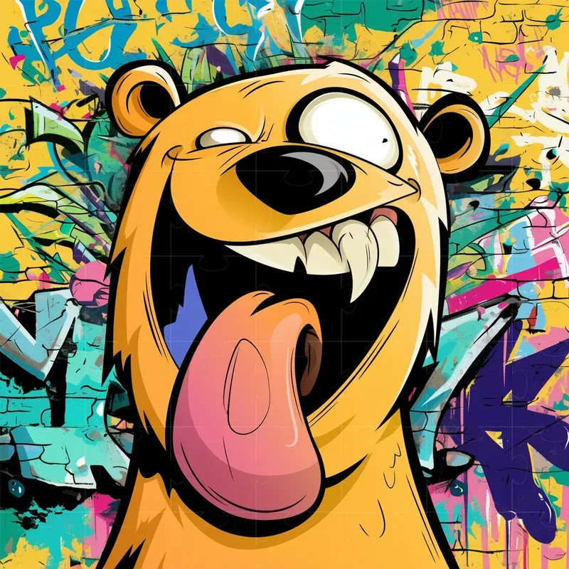 Graffiti Animals 2D Vectors