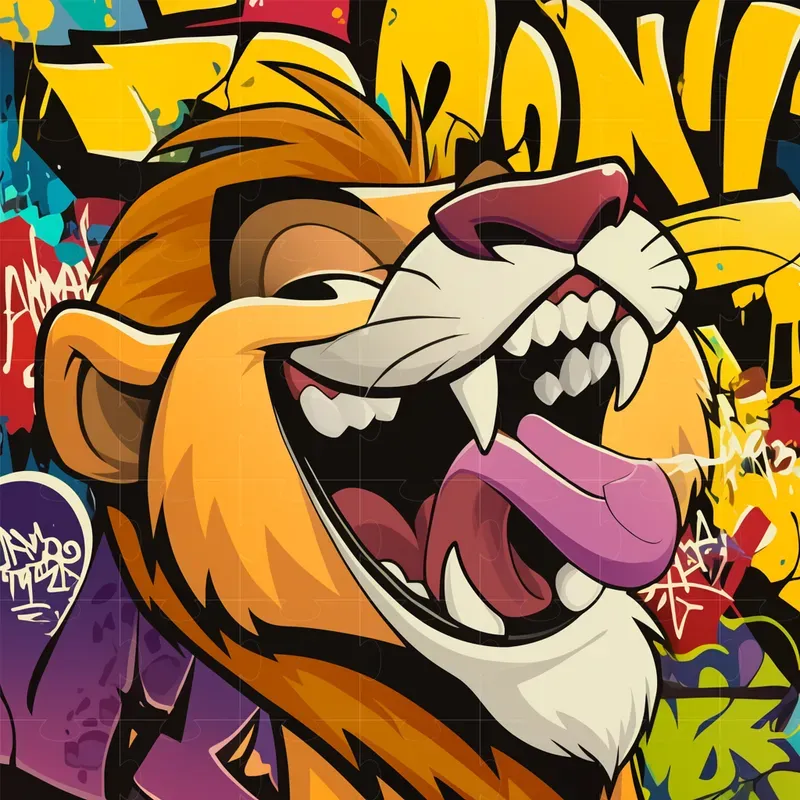 Graffiti Animals 2D Vectors