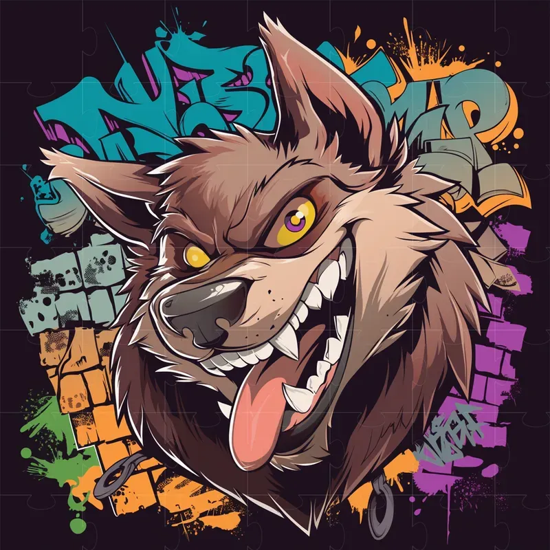 Graffiti Animals 2D Vectors