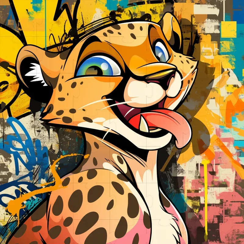 Graffiti Animals 2D Vectors