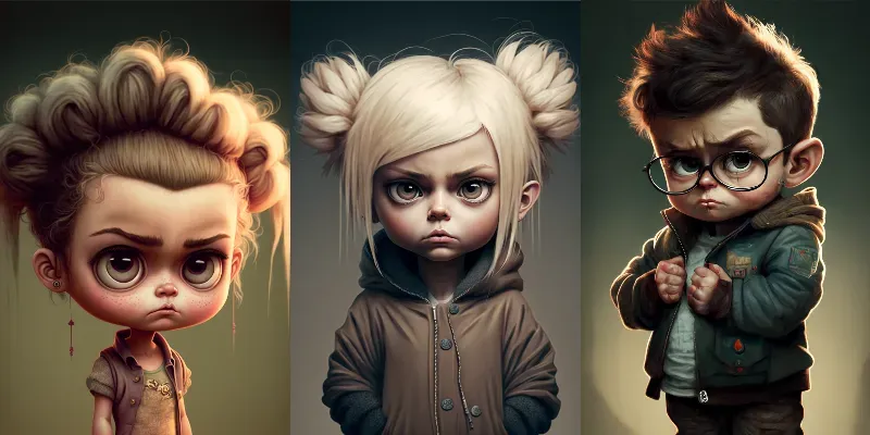 Child Character Illustrations generated by undefined