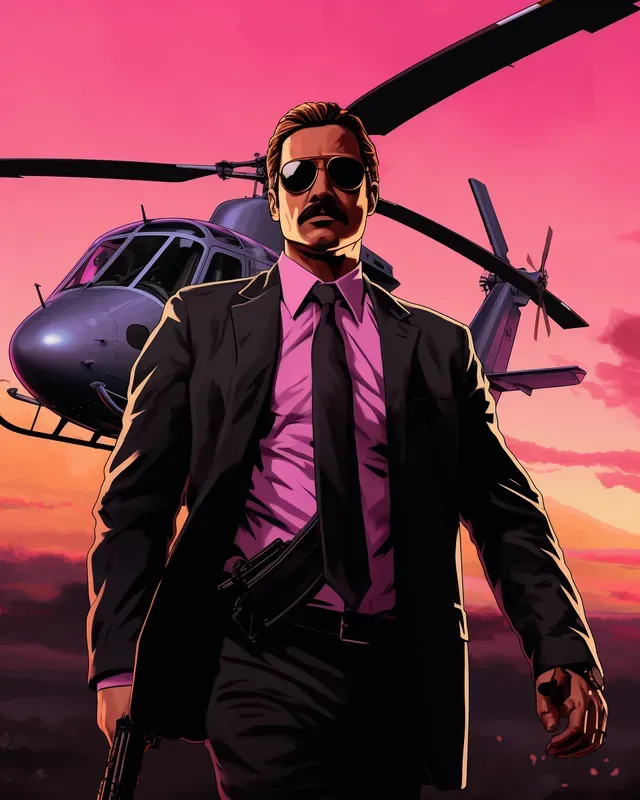 Gta Vice City Illustrations