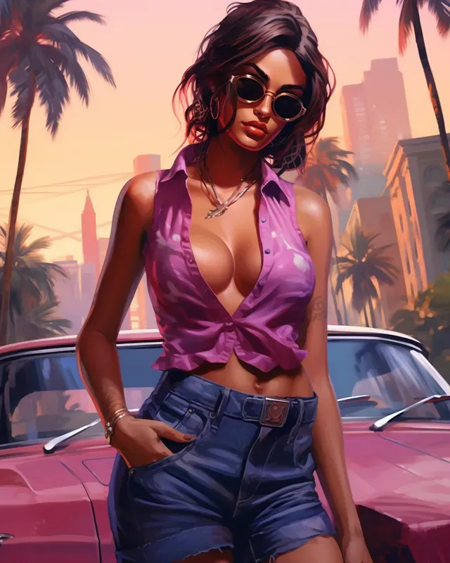 Gta Vice City Illustrations