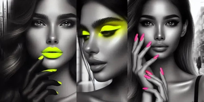 Neon Noir Portraits generated by undefined