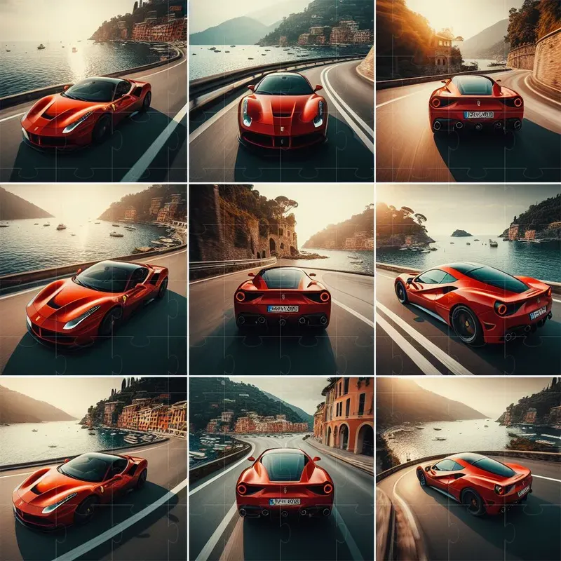 Hyperdetailed Vehicle Showcase Grids