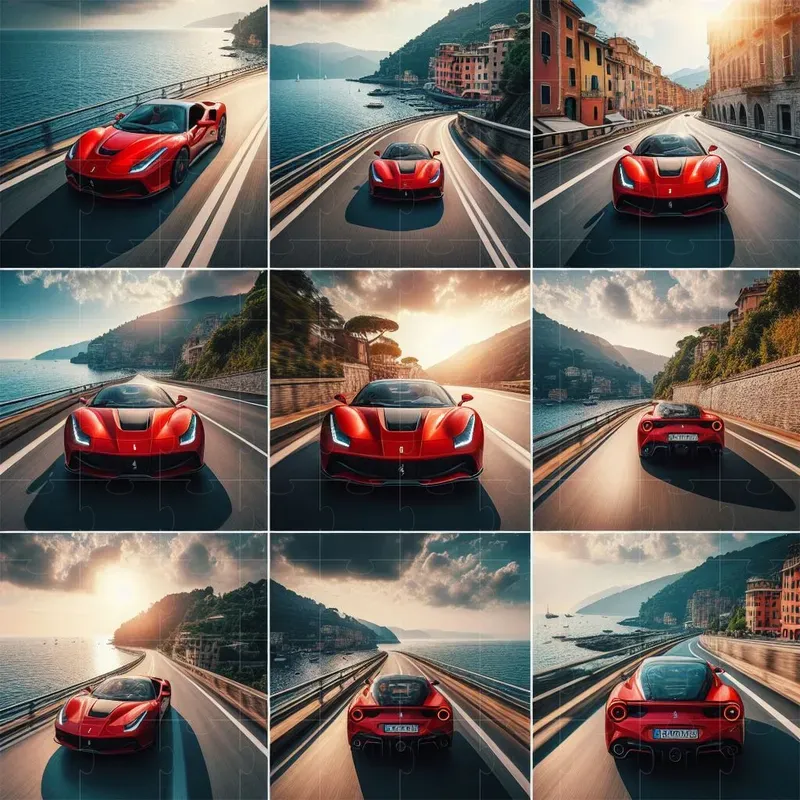 Hyperdetailed Vehicle Showcase Grids