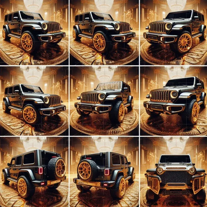 Hyperdetailed Vehicle Showcase Grids